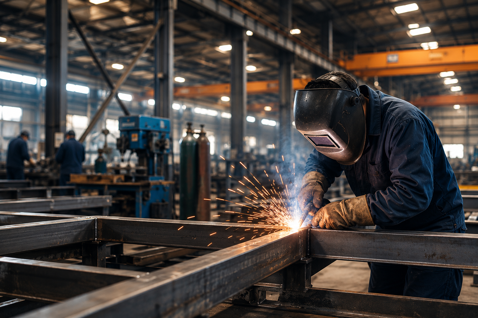 Fabrication team at work