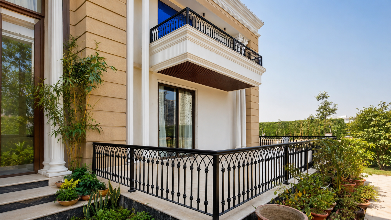 Premium MS Balcony Railing Fabrication & Installation in Greater Noida | MetronWorld