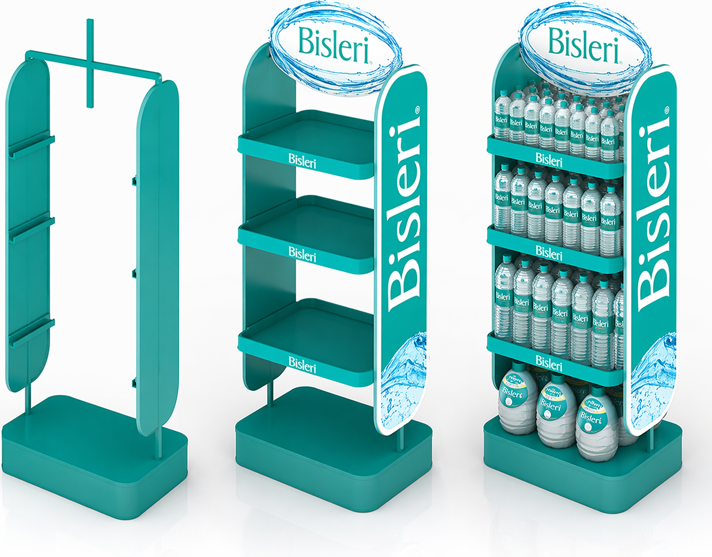 Premium MS Display Rack for Beverage & Retail Product Display