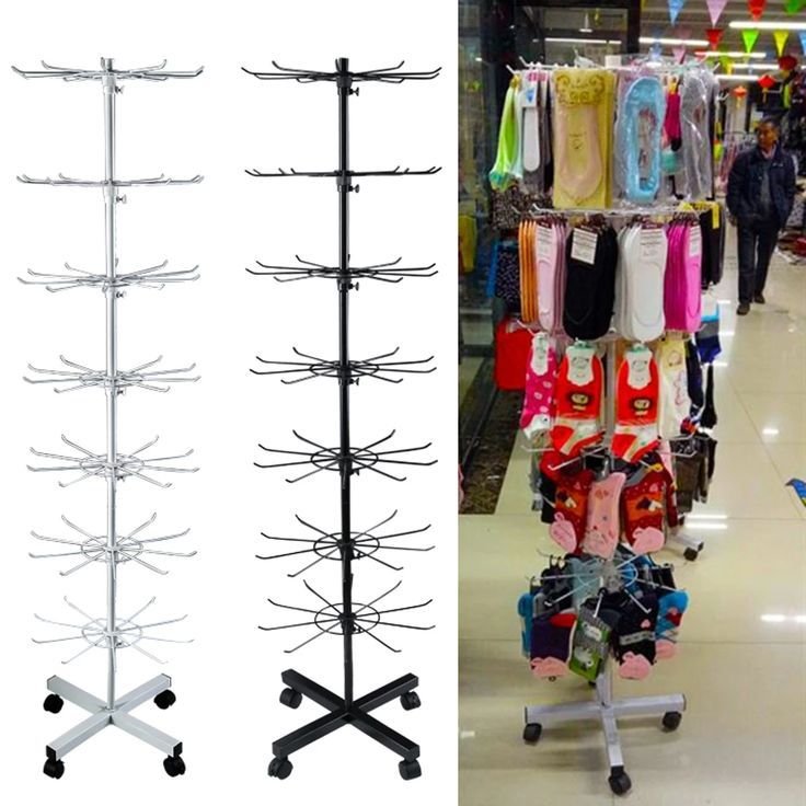 Premium Rotating Display Rack for Socks & Retail Merchandise
