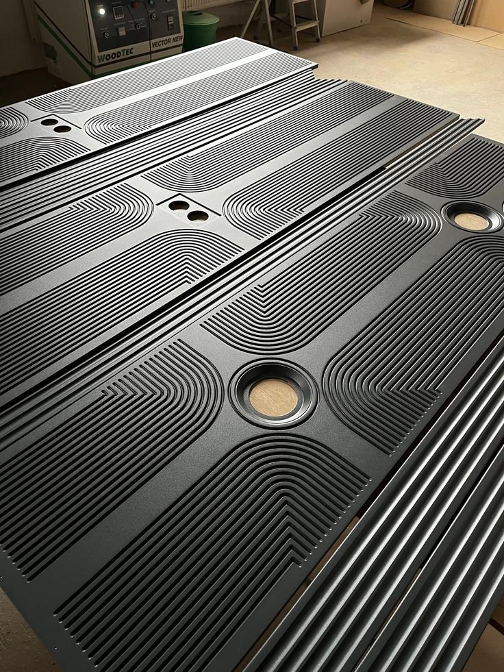 MS Laser Cut Decorative Panels with Modern Geometric Designs